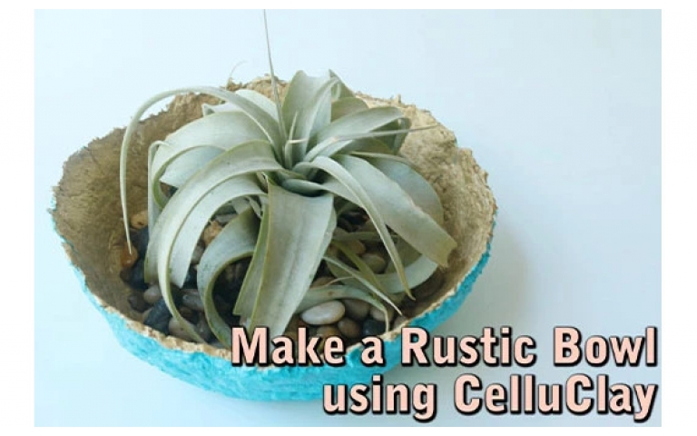 Make a Rustic Bowl using CelluClay